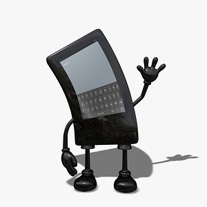rigged mobile phone character 3ds