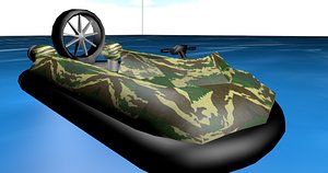 3ds max hovercraft military