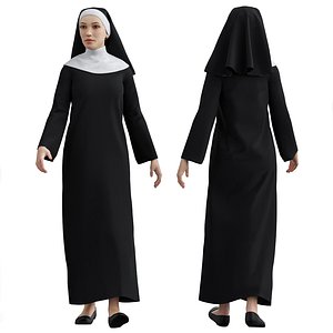 3D model Nun