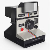 Polaroid Q-Light Flash Camera White