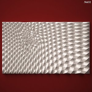wall panel stl cnc 3d 3ds