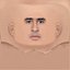 Low Poly Bad Bunny Rapper Head