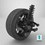 Volkswagen Car Wheel with Suspension