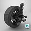 Volkswagen Car Wheel with Suspension