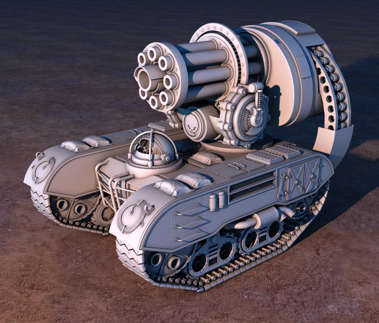 3d Model Battle Tank