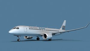Bombardier CS100 Odyssey 3D model