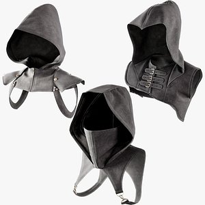 3 Medieval Hoods model