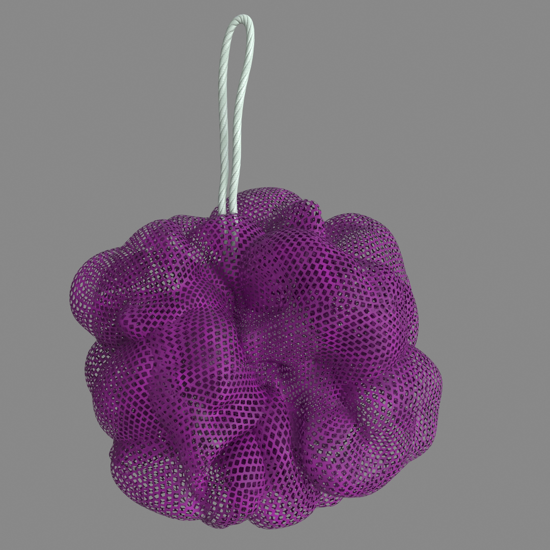 Shower Bath Sponge Mesh Bathroom Sponge 3D Model - TurboSquid 2411741