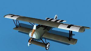 3D Fokker D-VI V11 model