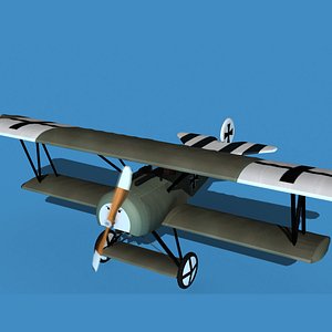 3D Fokker D-VI V11 model