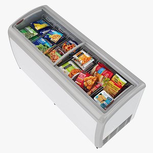 Display Freezer Convenience Foods 3D