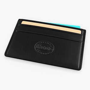 Black Leather Card Holder