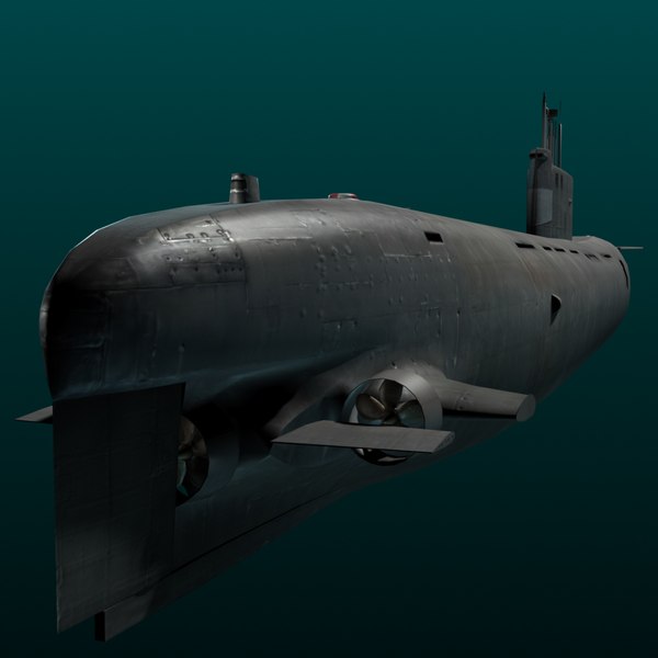 3d model tango class attack submarine