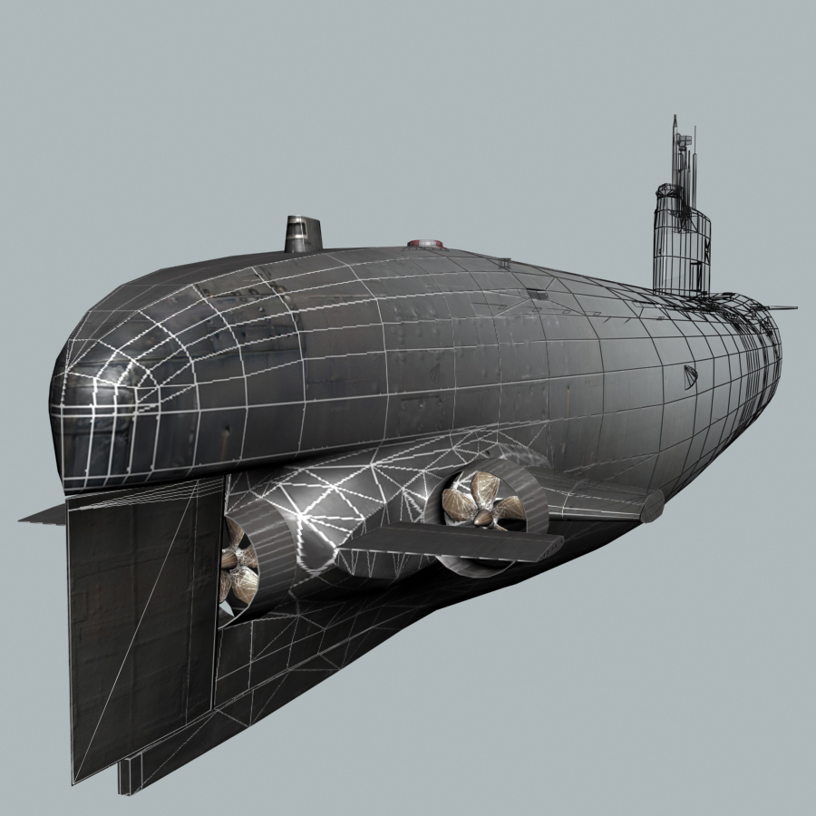 3d Model Tango Class Attack Submarine