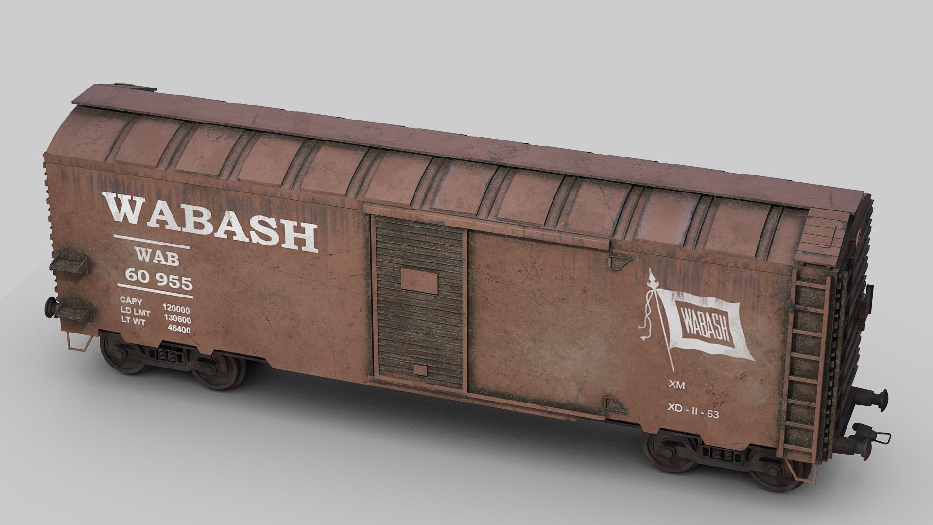 3D Model Railroad Freight Car TurboSquid 2132155
