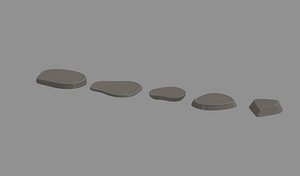 3D Flat Rocks model