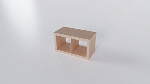3D model IKEA KALLAX 77x42cm