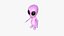 Cute Alien A09 Pink Black - Simple - Character Design