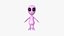 Cute Alien A09 Pink Black - Simple - Character Design