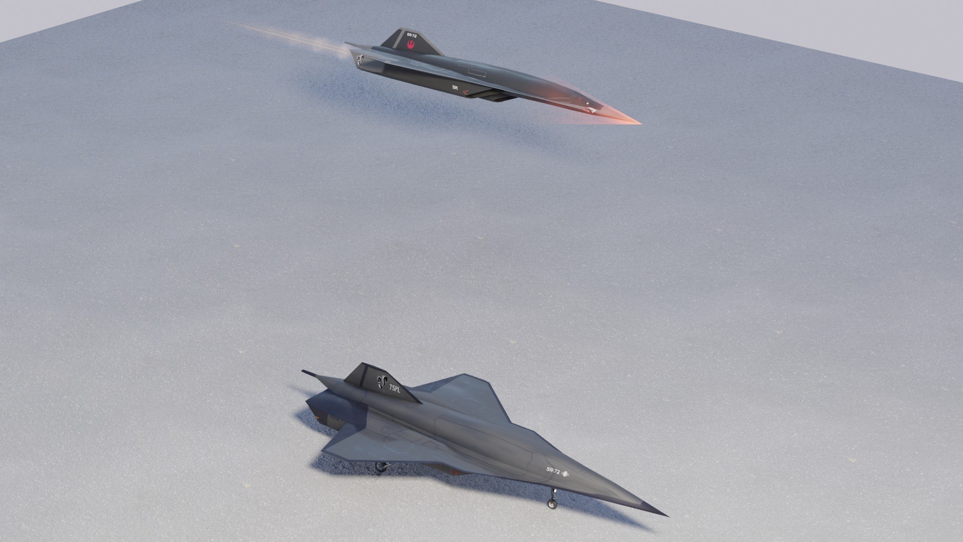 3D model Lockheed Martin SR-72 Son of Blackbird - TurboSquid 2042616