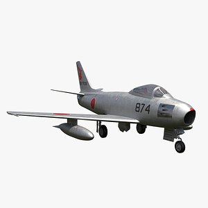 F-86 Sabre JASDF 3D model