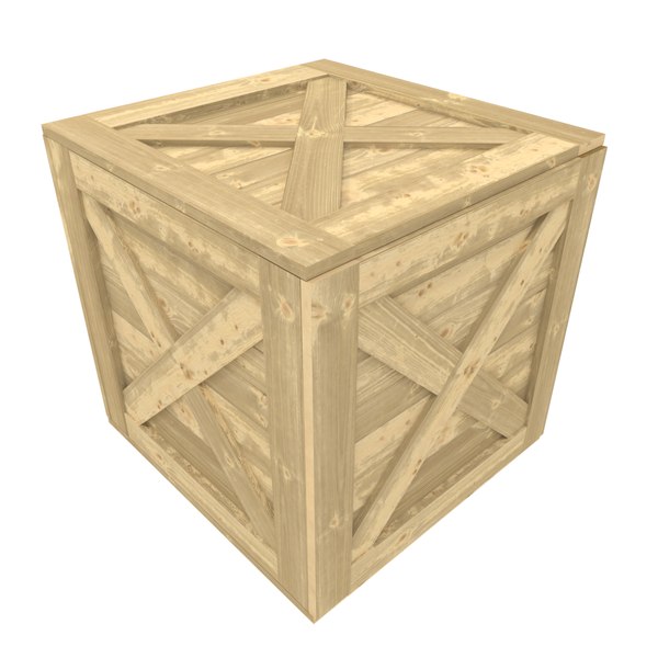 3D wooden box wood model - TurboSquid 1291501