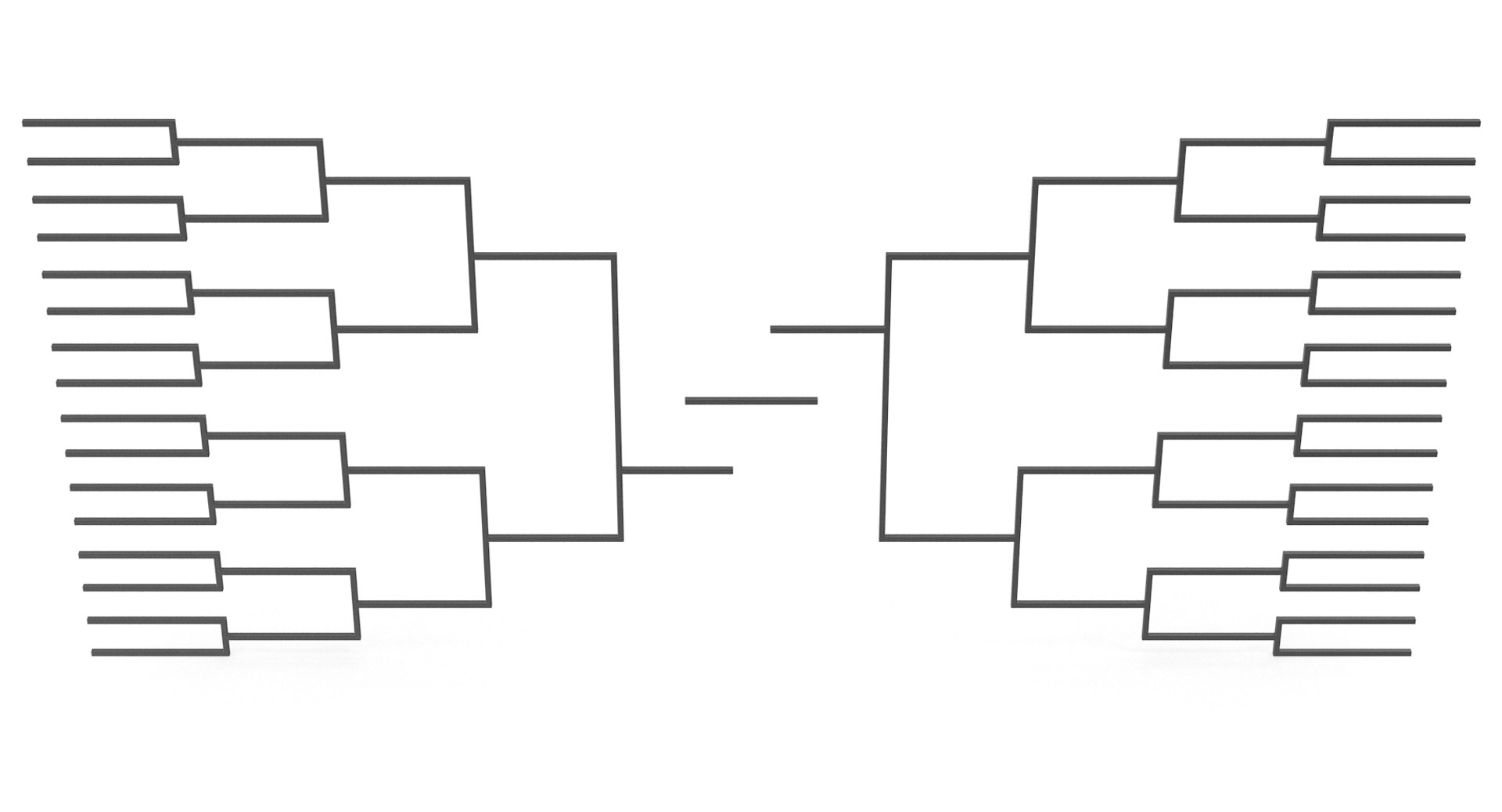 3D Tournament Bracket - TurboSquid 1255550