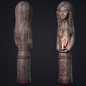 3D Wooden Totem 1