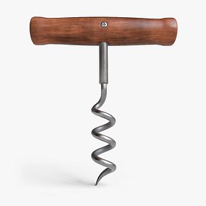 3D Vintage Cork Screw