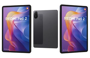 Xiaomi Redmi Pad 2 Black Low Poly 3D