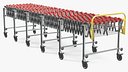 Folding Telescopic Roller Red Rigged