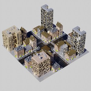 3D City Block 002