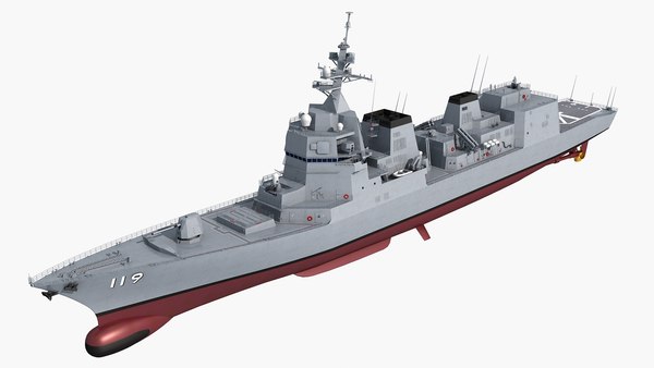 아사히급 구축함 아사히 DD-119 3D 모델 - TurboSquid 2171425