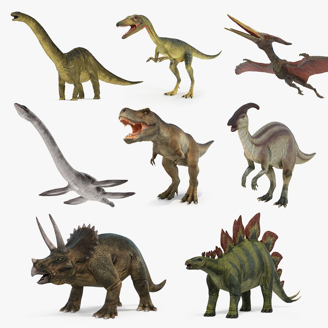 Dinosaurs 3D Models Collection 3 3D model preview