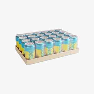 Blue Soda Can Pack of 24