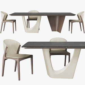 3D Pinnacle table And Luisa chair
