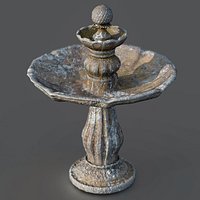 Round garden fountain