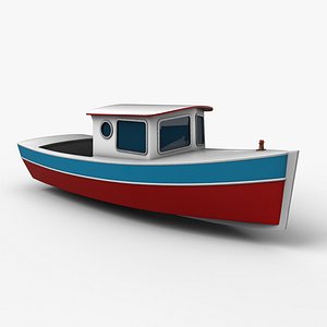 3D vintage cruiser boat