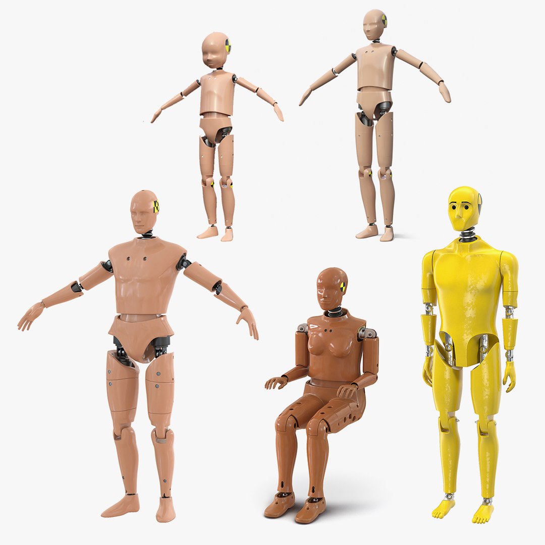 Crash Test Dummies Collection 5 3D model preview