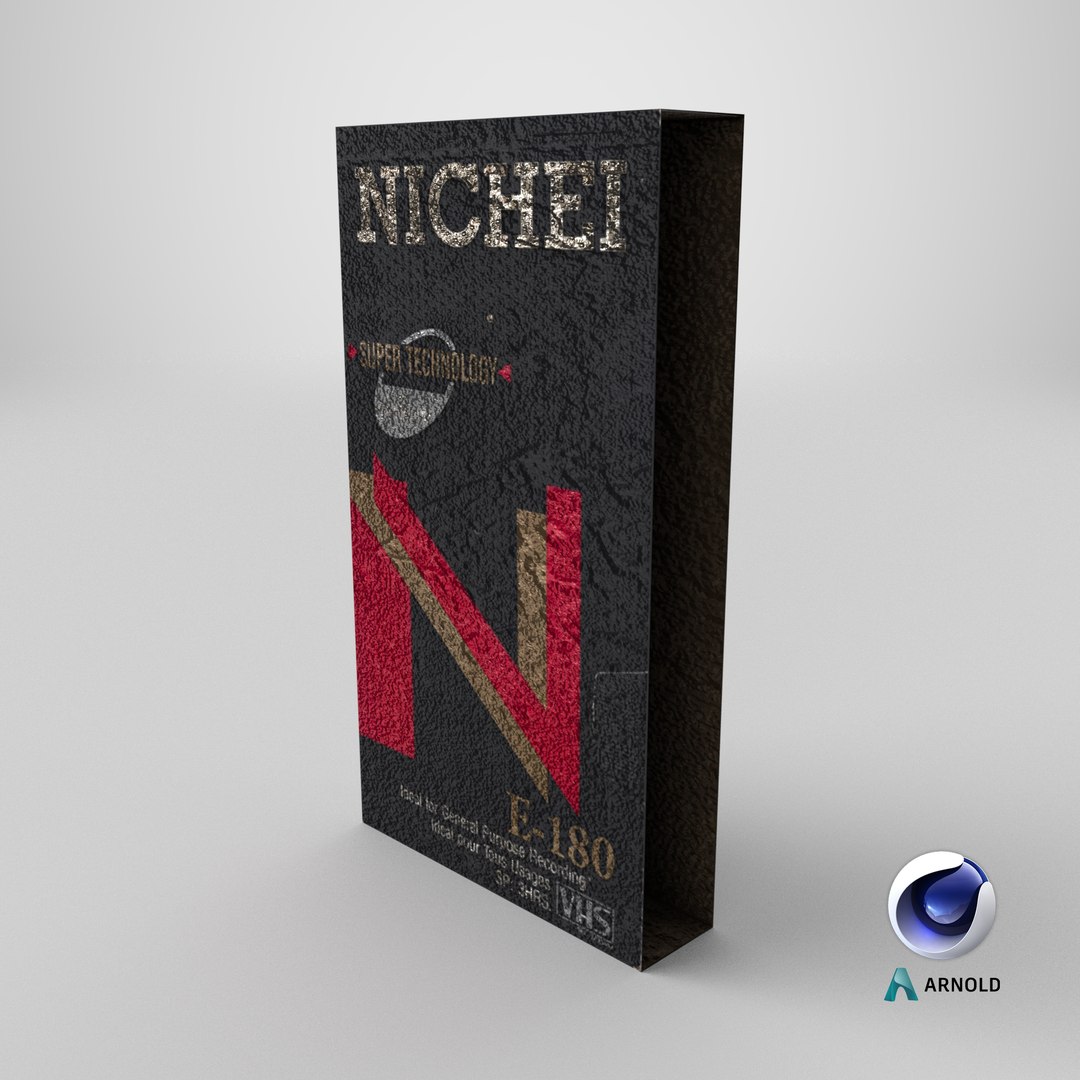 VHS Nichei E-180 3D model https://p.turbosquid.com/ts-thumb/Ov/tkoEXr/mH/stemcell_cinema_4d_arnold_render/png/1789384171/1920x1080/fit_q87/a0c2aa71a1b2c2b95e38a138ece146d5f485630d/stemcell_cinema_4d_arnold_render.jpg