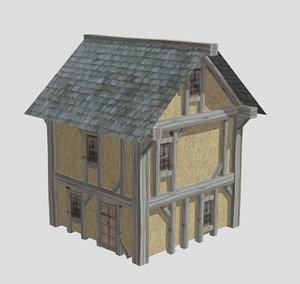 3D model medieval house