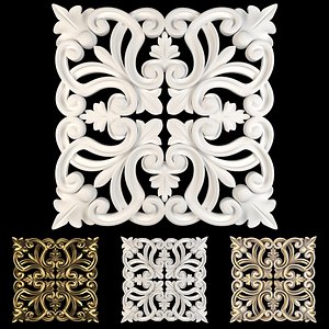3D Decorative Wall Rosettes 03