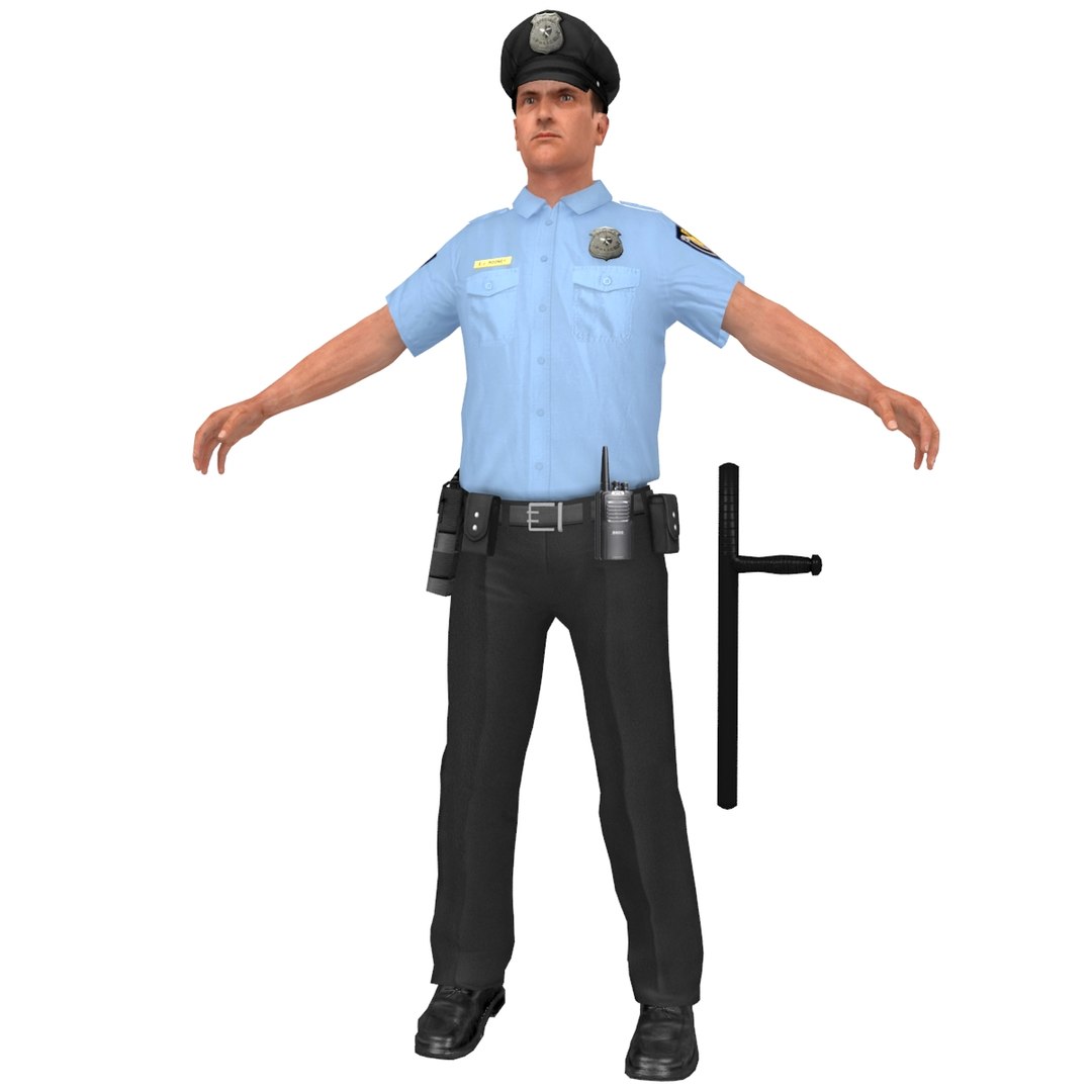 Police Officer 3D Model - TurboSquid 1353609