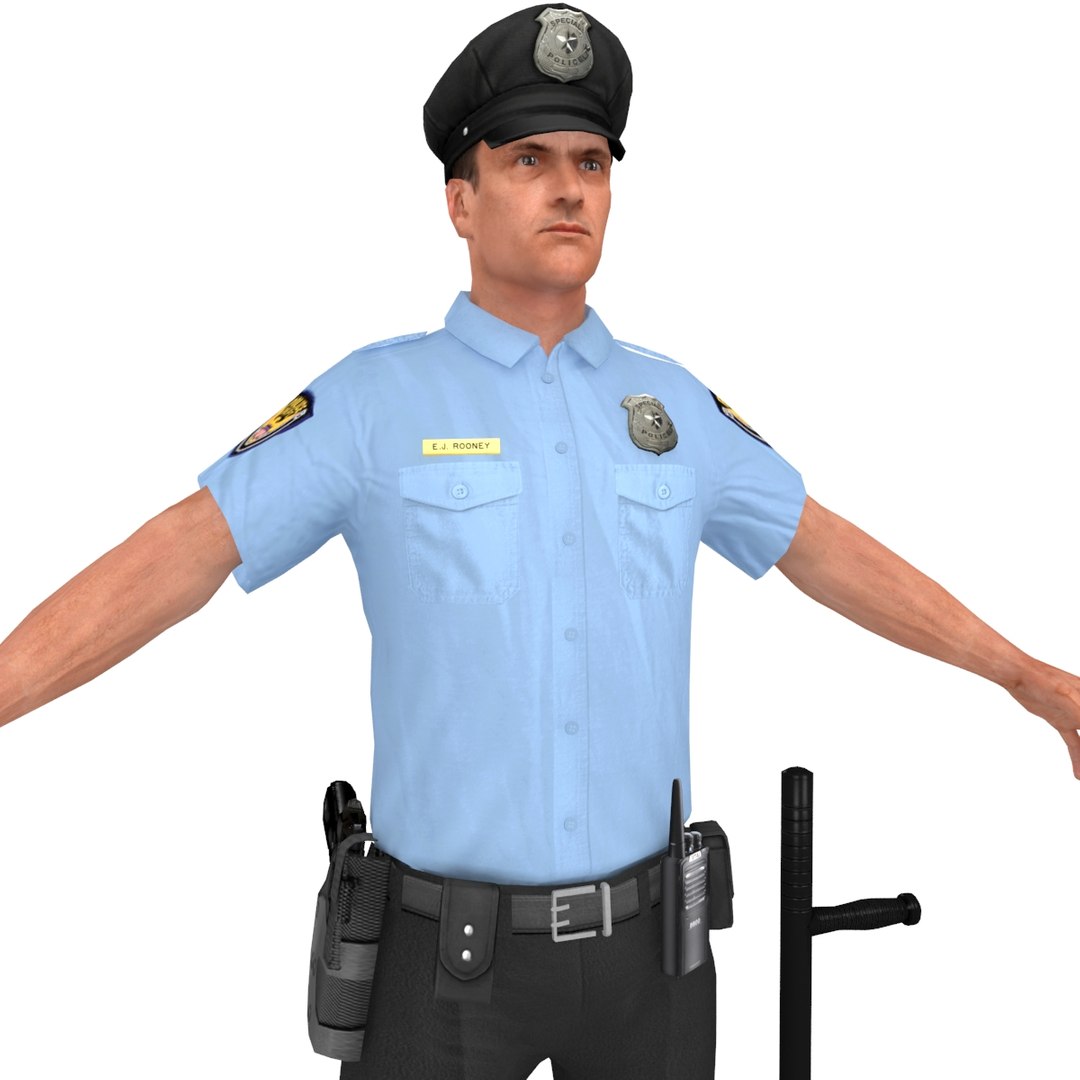 Police Officer 3D Model - TurboSquid 1353609