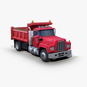 3D model Mack R688T Dump truck s06 1988