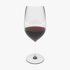 bordeaux stem red wine 3D model