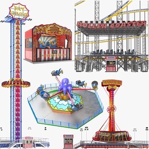 Five Detailed Amusement Park Games