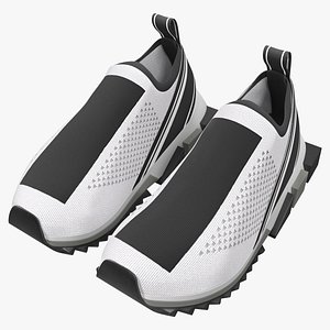 3D Sneakers White model