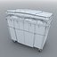 3d model industrial containers