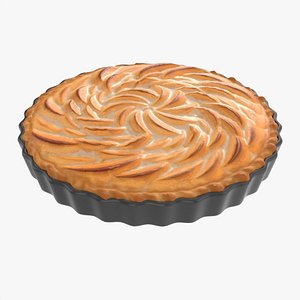 Apple Pie French with Plate 02